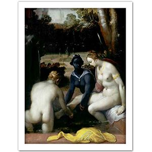 Artery8 Van Haarlem Bathsheba At Her Toilet Painting Artwork Framed Wall Art Print 18X24 Inch Artery8 Van Haarlem Bathsheba At Her Toilet Painting Artwork Framed Wall Art Print 18X24 Inch