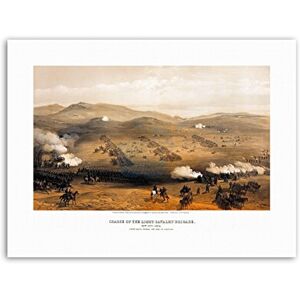 Wee Blue Coo Landscape War Simpson Charge Light Brigade Painting Military Canvas Art Print Wee Blue Coo Landscape War Simpson Charge Light Brigade Painting Military Canvas Art Print