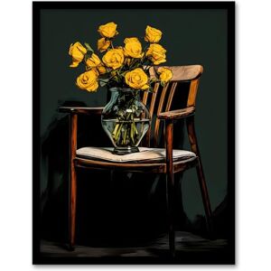 Wee Blue Coo Yellow Roses Are My Favourite Still Life Artwork Framed Wall Art Print 18X24 Inch Wee Blue Coo Yellow Roses Are My Favourite Still Life Artwork Framed Wall Art Print 18X24 Inch