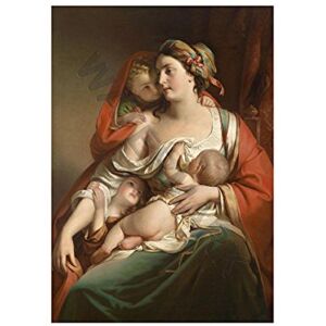 Wee Blue Coo Painting Von Amerling Charity Saint Catherine Wall Art Print Wee Blue Coo Painting Von Amerling Charity Saint Catherine Wall Art Print