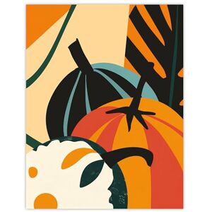 Artery8 Butternut Squash Pumpkin Abstract Painting Bold Kitchen Extra Large XL Wall Art Poster Print Artery8 Butternut Squash Pumpkin Abstract Painting Bold Kitchen Extra Large XL Wall Art Poster Print