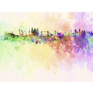 Wee Blue Coo MP PAINTING ABSTRACT CITYSCAPE LONDON ENGLAND SKYLINE PAINT SPLASH 18x24 INCH ART POSTER PRINT PICTURE LV6592 Wee Blue Coo MP PAINTING ABSTRACT CITYSCAPE LONDON ENGLAND SKYLINE PAINT SPLASH 18x24 INCH ART POSTER PRINT PICTURE LV6592
