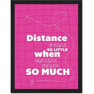 Fine Art Prints Distance Love Romance Typography Pink Large Framed Art Print Poster Wall Decor 18x24 inch Fine Art Prints Distance Love Romance Typography Pink Large Framed Art Print Poster Wall Decor 18x24 inch