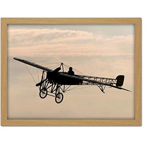 Fine Art Prints Herzog Restored Bleriot XI Aircraft Silhouette Photo Artwork Framed Wall Art Print 18X24 Inch Fine Art Prints Herzog Restored Bleriot XI Aircraft Silhouette Photo Artwork Framed Wall Art Print 18X24 Inch