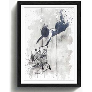 Arty Pie Framed Print Black A2 (24.5x18 Inch) Shop Until You Drop Banksy Graffiti Wall Art V3, Wood, Multi-Colour, 60 x 42 x 2 cm Arty Pie Framed Print Black A2 (24.5x18 Inch) Shop Until You Drop Banksy Graffiti Wall Art V3, Wood, Multi-Colour, 60 x 42 x 2 cm