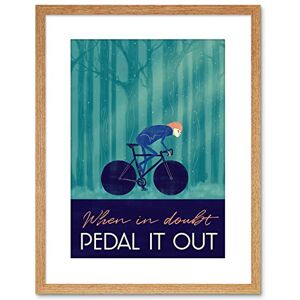 Wee Blue Coo Sport Pedal It Out Cycling Bike Framed Art Print 9x7 '' F97X14030 Wee Blue Coo Sport Pedal It Out Cycling Bike Framed Art Print 9x7 '' F97X14030