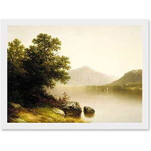 Artery8 Casilear Lake George New York Landscape Painting Artwork Framed Wall Art Print A4 Artery8 Casilear Lake George New York Landscape Painting Artwork Framed Wall Art Print A4