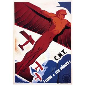 Wee Blue Coo War Spanish Civil CNT Communist Heroes Spain Ad Picture Wall Art Print Wee Blue Coo War Spanish Civil CNT Communist Heroes Spain Ad Picture Wall Art Print