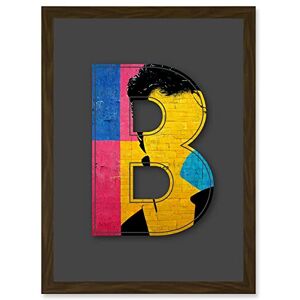 Wee Blue Coo Letter B Bright Abstract Face Yellow Decorative Graffiti Mural Alphabet Initial Stencil Artwork Framed Wall Art Print A4 Wee Blue Coo Letter B Bright Abstract Face Yellow Decorative Graffiti Mural Alphabet Initial Stencil Artwork Framed Wall Art Print A4