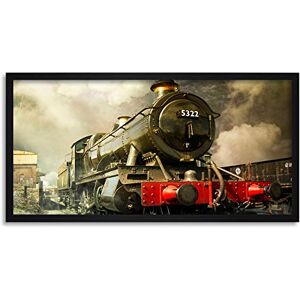 Wee Blue Coo GWR 5322 Steam Train Locomotive Long Panel Framed Wall Art Print Wee Blue Coo GWR 5322 Steam Train Locomotive Long Panel Framed Wall Art Print