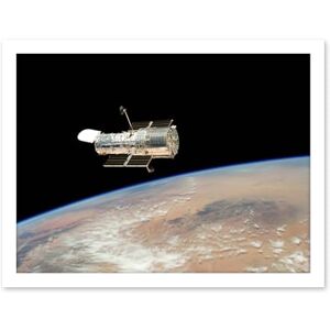 Artery8 Hubble Space Telescope Image The Hubble's Final Release Over Earth By Space Shuttle Atlantis Crew In 2009 Servicing Mission 4 Artwork Framed Wall Art Print 18X24 Inch Artery8 Hubble Space Telescope Image The Hubble's Final Release Over Earth By Space Shuttle Atlantis Crew In 2009 Servicing Mission 4 Artwork Framed Wall Art Print 18X24 Inch