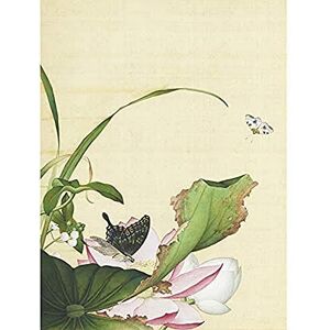 Fine Art Prints Castiglione Lotus Flower Butterfly Painting Art Print Canvas Premium Wall Decor Poster Mural Fine Art Prints Castiglione Lotus Flower Butterfly Painting Art Print Canvas Premium Wall Decor Poster Mural