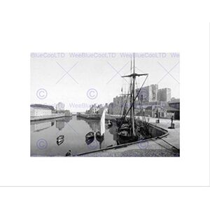 Wee Blue Coo Isle Of Man Castletown Rushen Castle England Old BW Wall Art Print Wee Blue Coo Isle Of Man Castletown Rushen Castle England Old BW Wall Art Print