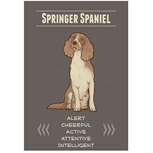 Wee Blue Coo Quote Painting Dog Springer Spaniel Framed Picture Art Wall Art Print Wee Blue Coo Quote Painting Dog Springer Spaniel Framed Picture Art Wall Art Print