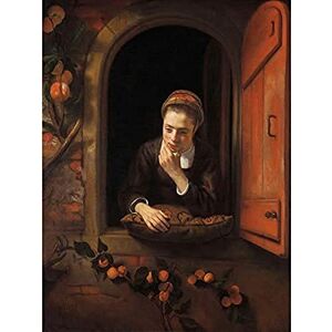 Artery8 Nicolaes Maes Girl At A Window The Daydreamer Unframed Wall Art Print Poster Home Decor Premium Artery8 Nicolaes Maes Girl At A Window The Daydreamer Unframed Wall Art Print Poster Home Decor Premium
