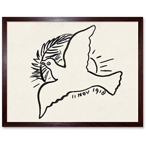 Artery8 Leo Gestel Peace Dove Branch 1918 Drawing Art Print Framed Poster Wall Decor 12x16 inch Artery8 Leo Gestel Peace Dove Branch 1918 Drawing Art Print Framed Poster Wall Decor 12x16 inch