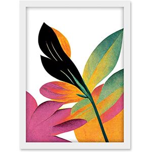 Doppelganger33 LTD Modern Abstract Tropical Vibrant Leaves Botanical Painting Artwork Framed A3 Wall Art Print Doppelganger33 LTD Modern Abstract Tropical Vibrant Leaves Botanical Painting Artwork Framed A3 Wall Art Print