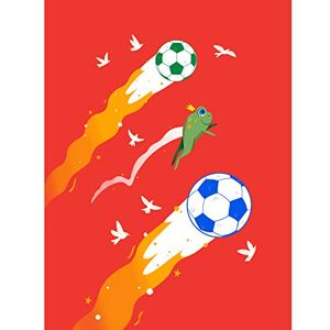 Wee Blue Coo Football Soccer Frog Large Wall Art Print Canvas Premium Poster Wee Blue Coo Football Soccer Frog Large Wall Art Print Canvas Premium Poster