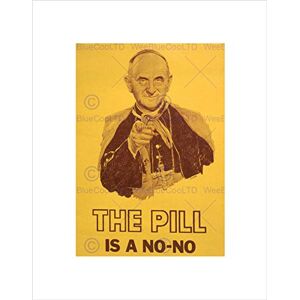 Wee Blue Coo POLITICAL SATIRE POPE PAUL VI PILL SEX WOMEN HEALTH FRAMED ART PRINT B12X5748 Wee Blue Coo POLITICAL SATIRE POPE PAUL VI PILL SEX WOMEN HEALTH FRAMED ART PRINT B12X5748