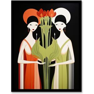 Wee Blue Coo For The Love Of Veggies Nature Provides Two Vegan Ladies Red Green Graphic Design Artwork Framed Wall Art Print 18X24 Inch Wee Blue Coo For The Love Of Veggies Nature Provides Two Vegan Ladies Red Green Graphic Design Artwork Framed Wall Art Print 18X24 Inch