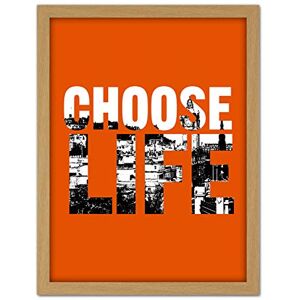 Wee Blue Coo Choose Life Trainspotting Edinburgh Scotland Artwork Framed Wall Art Print 18X24 Inch Wee Blue Coo Choose Life Trainspotting Edinburgh Scotland Artwork Framed Wall Art Print 18X24 Inch
