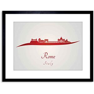Wee Blue Coo TRAVEL PAINTING CITYSCAPE RED ROME ITALY FRAMED PRINT F97X4420 Wee Blue Coo TRAVEL PAINTING CITYSCAPE RED ROME ITALY FRAMED PRINT F97X4420