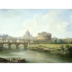 Artery8 Demachy View Of Castel Sant'Angelo Rome Painting Art Print Canvas Premium Wall Decor Poster Mural Artery8 Demachy View Of Castel Sant'Angelo Rome Painting Art Print Canvas Premium Wall Decor Poster Mural