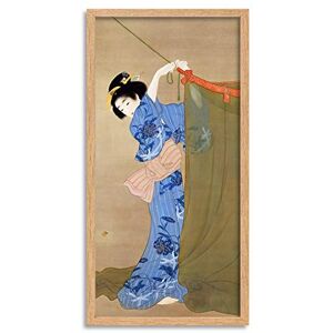 Artery8 Shoen Uemura Firefly Japanese Woman Painting Framed Wall Art Print Long 25X12 Inch Artery8 Shoen Uemura Firefly Japanese Woman Painting Framed Wall Art Print Long 25X12 Inch