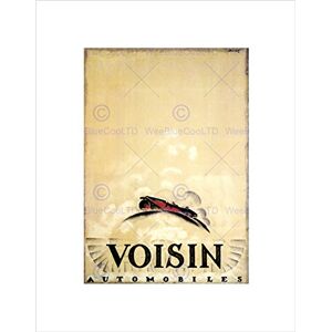 Wee Blue Coo Advert Voisin Automobile Car Cloud France Retro Wall Art Print Wee Blue Coo Advert Voisin Automobile Car Cloud France Retro Wall Art Print