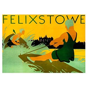 Wee Blue Coo Ad Travel Felixstowe Lner New Picture Wall Art Print Wee Blue Coo Ad Travel Felixstowe Lner New Picture Wall Art Print