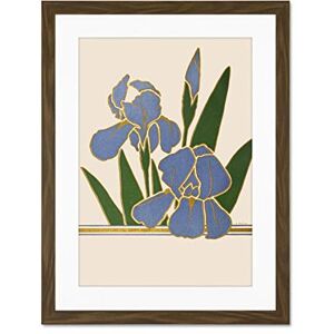 Wee Blue Coo Flower Iris Vintage Advert Flower Boddingtons Large Framed Art Print Wall Poster 18x24 inch Wee Blue Coo Flower Iris Vintage Advert Flower Boddingtons Large Framed Art Print Wall Poster 18x24 inch