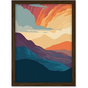 Artery8 - Atmospheric Sunset Sky - Framed Wall Art Artery8 - Atmospheric Sunset Sky - Framed Wall Art