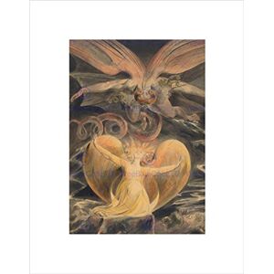Wee Blue Coo WILLIAM BLAKE BRITISH GREAT RED DRAGON WOMAN CLOTHED SUN ARTWORK PRINT B12X5450 Wee Blue Coo WILLIAM BLAKE BRITISH GREAT RED DRAGON WOMAN CLOTHED SUN ARTWORK PRINT B12X5450