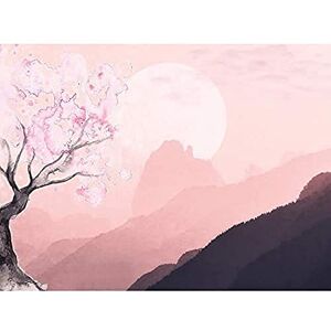 Artery8 Pink Landscape Tree Mountain Illustration Art Print Canvas Premium Wall Decor Poster Mural Artery8 Pink Landscape Tree Mountain Illustration Art Print Canvas Premium Wall Decor Poster Mural