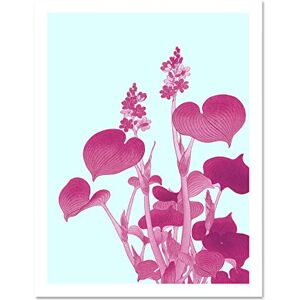 Wee Blue Coo Ohara Koson Blooming Hosta Large White Framed Art Print Wall Poster 18x24 inch Wee Blue Coo Ohara Koson Blooming Hosta Large White Framed Art Print Wall Poster 18x24 inch