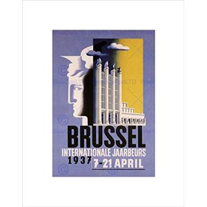 Wee Blue Coo Brussels Annual International Fair Belgium Vintage Ad Wall Art Print Wee Blue Coo Brussels Annual International Fair Belgium Vintage Ad Wall Art Print