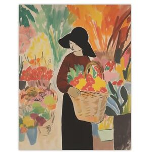 Artery8 The Flower Stall Danish Pastel Aesthetic Market Matisse Style Dutch Colourful Extra Large XL Wall Art Poster Print Artery8 The Flower Stall Danish Pastel Aesthetic Market Matisse Style Dutch Colourful Extra Large XL Wall Art Poster Print