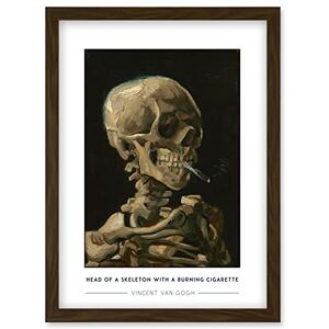 Wee Blue Coo Vincent Van Gogh Head Of A Skeleton With A Burning Cigarette Painting Artwork Framed Wall Art Print A4 Wee Blue Coo Vincent Van Gogh Head Of A Skeleton With A Burning Cigarette Painting Artwork Framed Wall Art Print A4