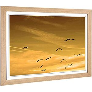 Big Box Art Framed Print of Flying Seagulls Sunset Birds Design Wall Art Picture Home Decor for Kitchen, Living, Dining Room, Bedroom, Hallway, Office, Oak, A2 / 24.5x18 Inch / 62x45cm Big Box Art Framed Print of Flying Seagulls Sunset Birds Design Wall Art Picture Home Decor for Kitchen, Living, Dining Room, Bedroom, Hallway, Office, Oak, A2 / 24.5x18 Inch / 62x45cm