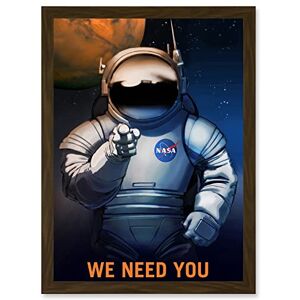 Wee Blue Coo NASA Space Job Advert We Need You Artwork Framed Wall Art Print A4 Wee Blue Coo NASA Space Job Advert We Need You Artwork Framed Wall Art Print A4