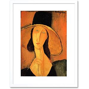 Wee Blue Coo Painting Amedeo Modigliani Woman With Hat Framed Wall Art Print Wee Blue Coo Painting Amedeo Modigliani Woman With Hat Framed Wall Art Print