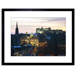 Wee Blue Coo Photo Cityscape Landmark Edinburgh Castle Sunset Framed Wall Art Print Wee Blue Coo Photo Cityscape Landmark Edinburgh Castle Sunset Framed Wall Art Print