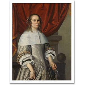 Artery8 Van Vliet Portrait Woman Grey Dress Painting Art Print Framed Poster Wall Decor 12x16 inch Artery8 Van Vliet Portrait Woman Grey Dress Painting Art Print Framed Poster Wall Decor 12x16 inch