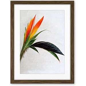 Wee Blue Coo Tropical Plant Bird Of Paradise Flower Botanical Bloom Artwork Framed Wall Art Print 18X24 Inch Wee Blue Coo Tropical Plant Bird Of Paradise Flower Botanical Bloom Artwork Framed Wall Art Print 18X24 Inch