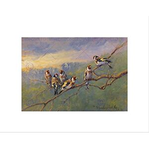 Wee Blue Coo Painting Animal Bird Group Portrait Madarasz Tits Branch Wall Art Print Wee Blue Coo Painting Animal Bird Group Portrait Madarasz Tits Branch Wall Art Print