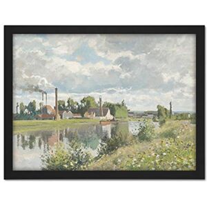 Artery8 Pissarro The River Oise Near Pontoise 1873 Painting Artwork Framed Wall Art Print 18X24 Inch Artery8 Pissarro The River Oise Near Pontoise 1873 Painting Artwork Framed Wall Art Print 18X24 Inch