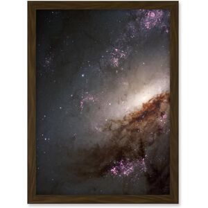 Artery8 Hubble Space Telescope Image NGC 4258 Messier 106 Orange Purple Intermediate Spiral Galaxy Star Dust Clouds Artwork Framed A3 Wall Art Print Artery8 Hubble Space Telescope Image NGC 4258 Messier 106 Orange Purple Intermediate Spiral Galaxy Star Dust Clouds Artwork Framed A3 Wall Art Print