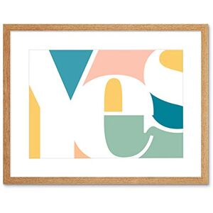 Wee Blue Coo Yes Colourful Modern Typography Artwork Framed Wall Art Print 12X16 Inch Wee Blue Coo Yes Colourful Modern Typography Artwork Framed Wall Art Print 12X16 Inch