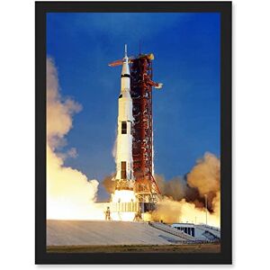 Artery8 Space Nasa Apollo 11 Rocket Launch Lift Off Photo USA Moon Mission Artwork Framed Wall Art Print A4 Artery8 Space Nasa Apollo 11 Rocket Launch Lift Off Photo USA Moon Mission Artwork Framed Wall Art Print A4