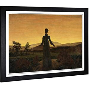 Big Box Art Framed Print of Friedrich Caspar David Woman Before The Rising Sun Design Wall Art Picture Home Decor for Kitchen, Living Room, Bedroom, Office, Black, A2 / 24.5x18 Inch / 62x45cm Big Box Art Framed Print of Friedrich Caspar David Woman Before The Rising Sun Design Wall Art Picture Home Decor for Kitchen, Living Room, Bedroom, Office, Black, A2 / 24.5x18 Inch / 62x45cm